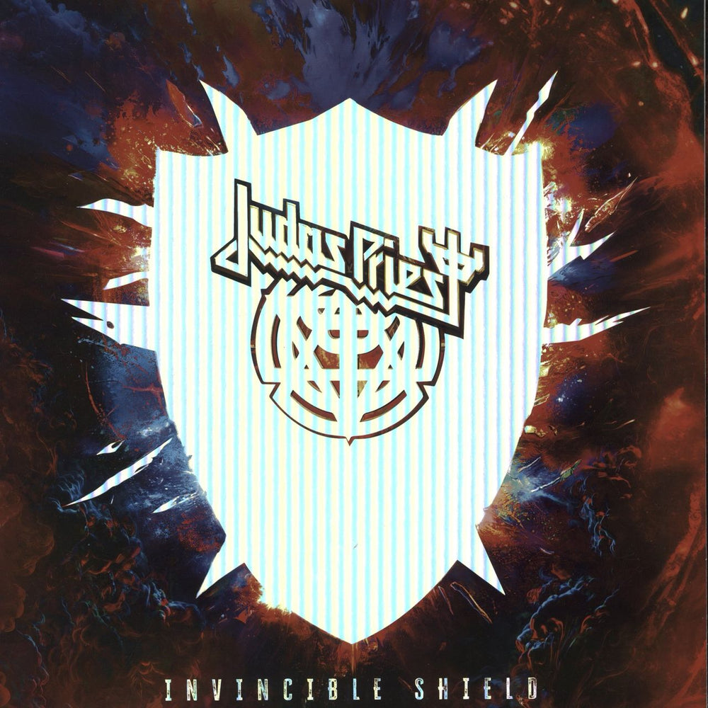 Judas Priest Invincible Shield - Holgraphic + Numbered UK 2-LP vinyl record set (Double LP Album) 19658851671