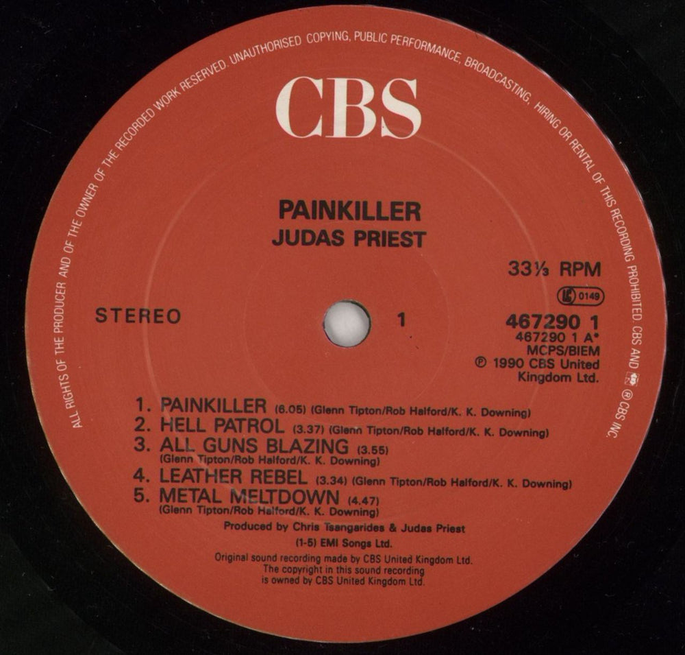 【レア】Judas Priest レコード LP Judas Priest Painkiller - VG UK Vinyl LP — RareVinyl.com