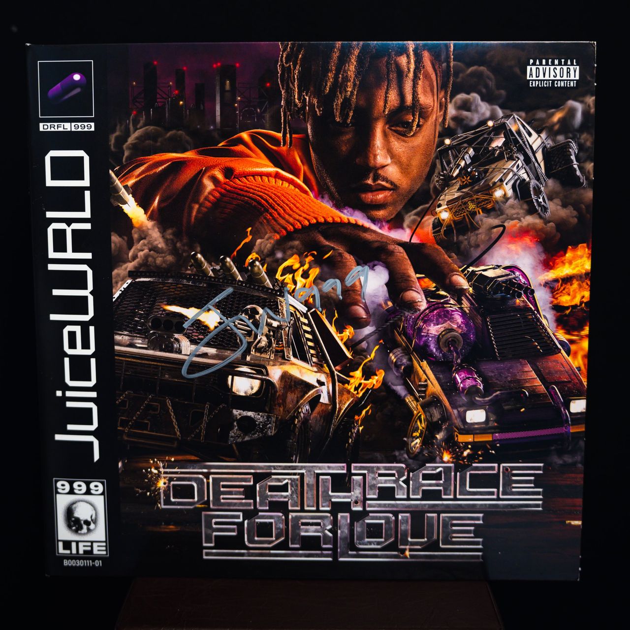 Juice Wrld Death Race For Love - Orange Vinyl - Autographed US 2