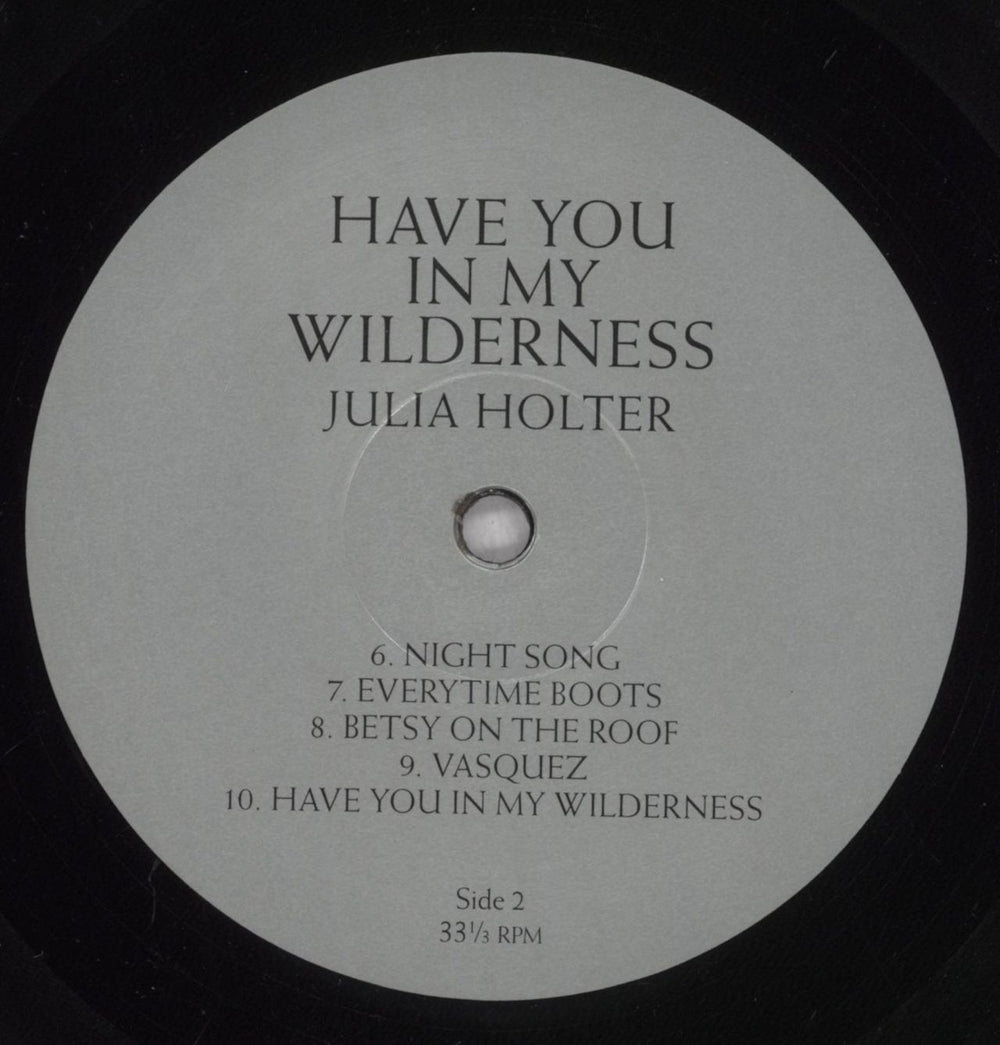 Julia Holter Have You In My Wilderness - 180 Gram Vinyl + Misprinted Tracklisting UK vinyl LP album (LP record)