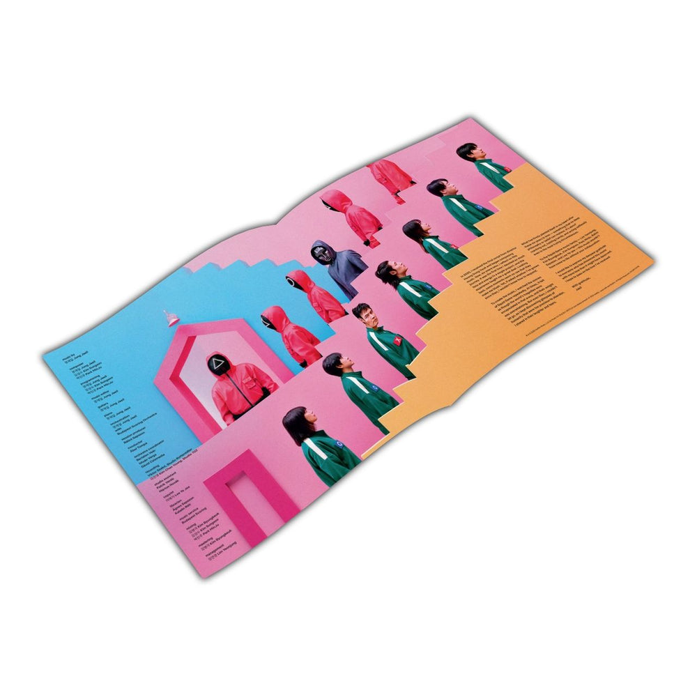 Jung Jaeil Squid Game | Soundtrack - Green & Pink Vinyl - Exclusive Pop-Up Gatefold Sleeve UK 2-LP vinyl record set (Double LP Album) Audiophile