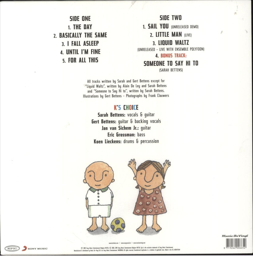 K's Choice Running Backwards Dutch vinyl LP album (LP record)