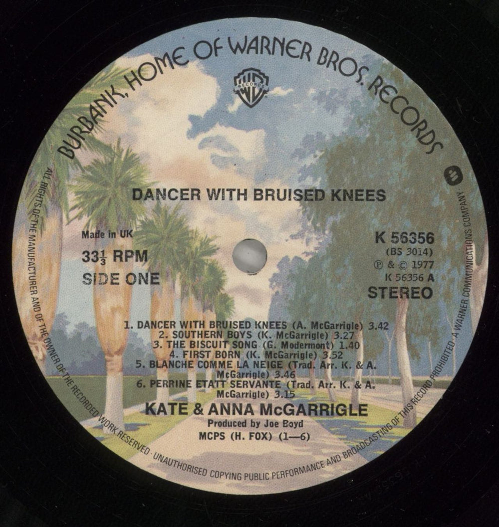 Kate & Anna McGarrigle Dancer With Bruised Knees UK vinyl LP album (LP record) K&ALPDA382172