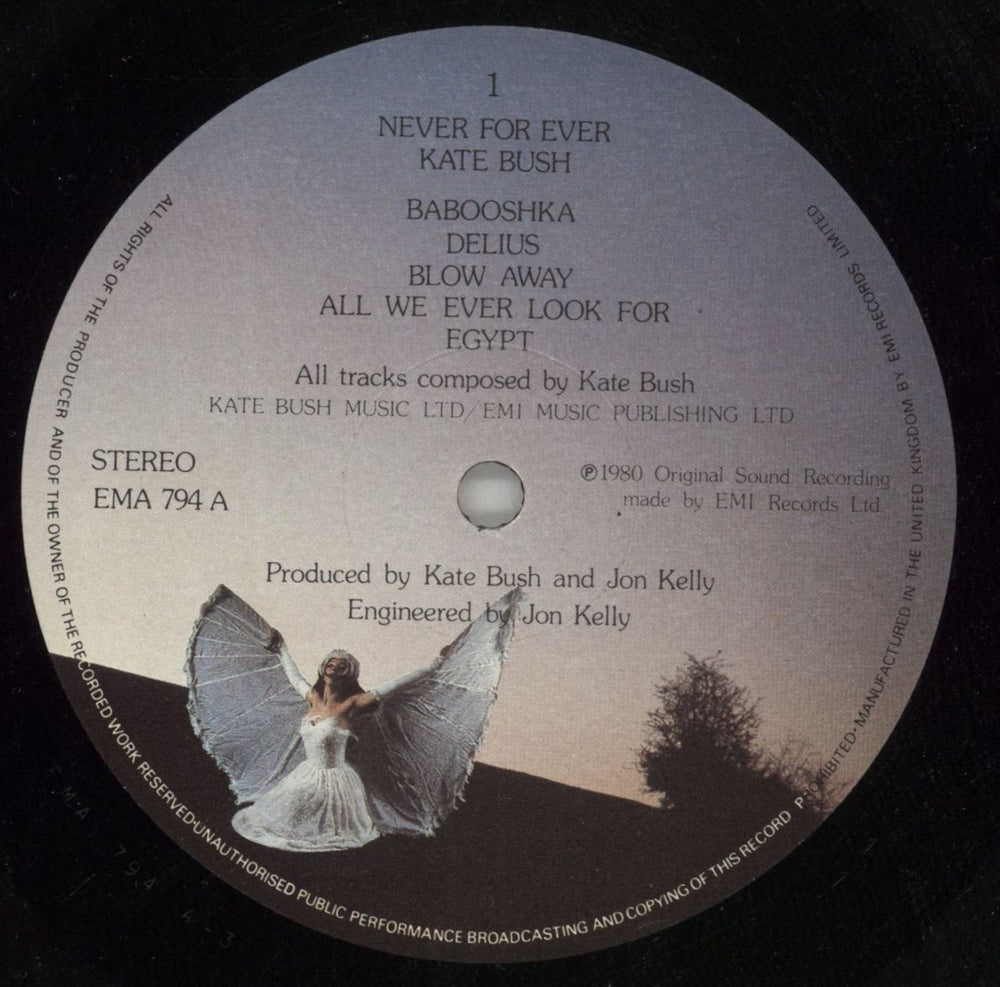 Kate Bush Never For Ever - 1st - Laminated Sleeve UK vinyl LP album (LP record) BUSLPNE869038