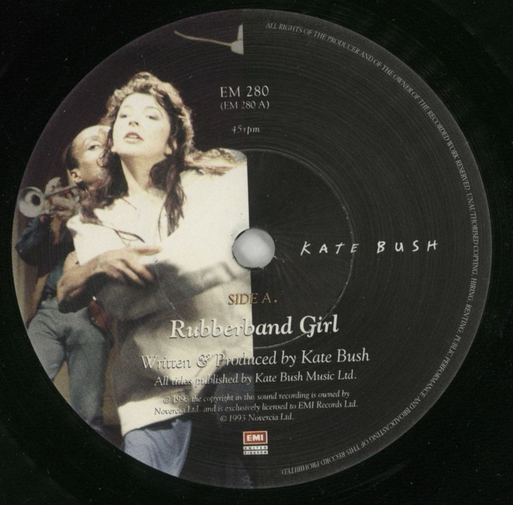Kate Bush Rubberband Girl UK 7" vinyl single (7 inch record / 45) BUS07RU41080