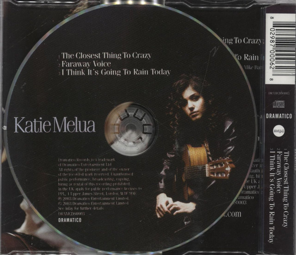 Katie Melua The Closest Thing To Crazy - Three Track UK CD single (CD5 / 5") 802987000628