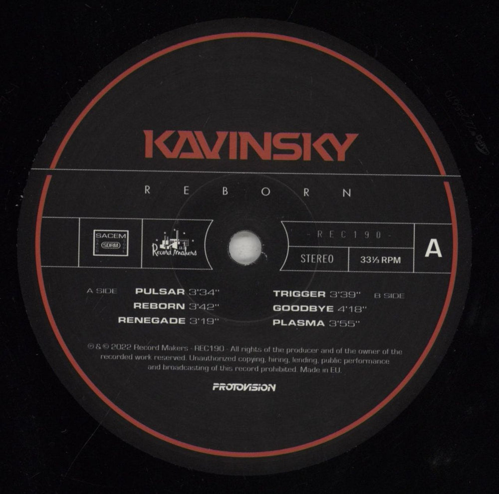 Kavinsky Reborn UK 2-LP vinyl record set (Double LP Album) 8TW2LRE855410