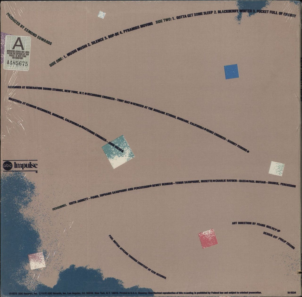 Keith Jarrett Bop-Be - Shrink US vinyl LP album (LP record)