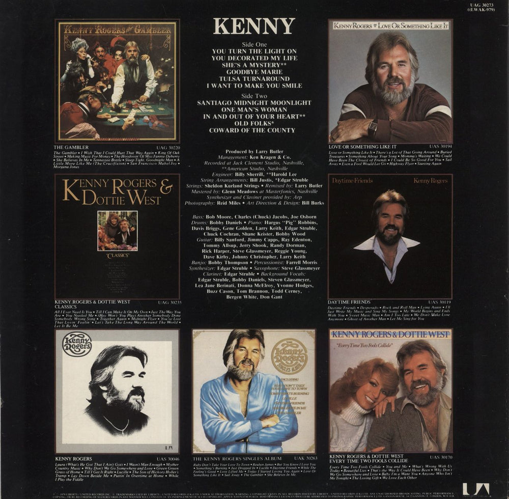 Kenny Rogers & The First Edition Kenny UK vinyl LP album (LP record)