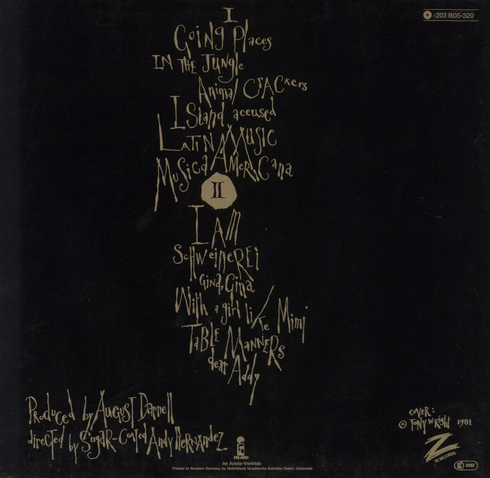 Kid Creole & The Coconuts Fresh Fruit In Foreign Places German vinyl LP album (LP record)