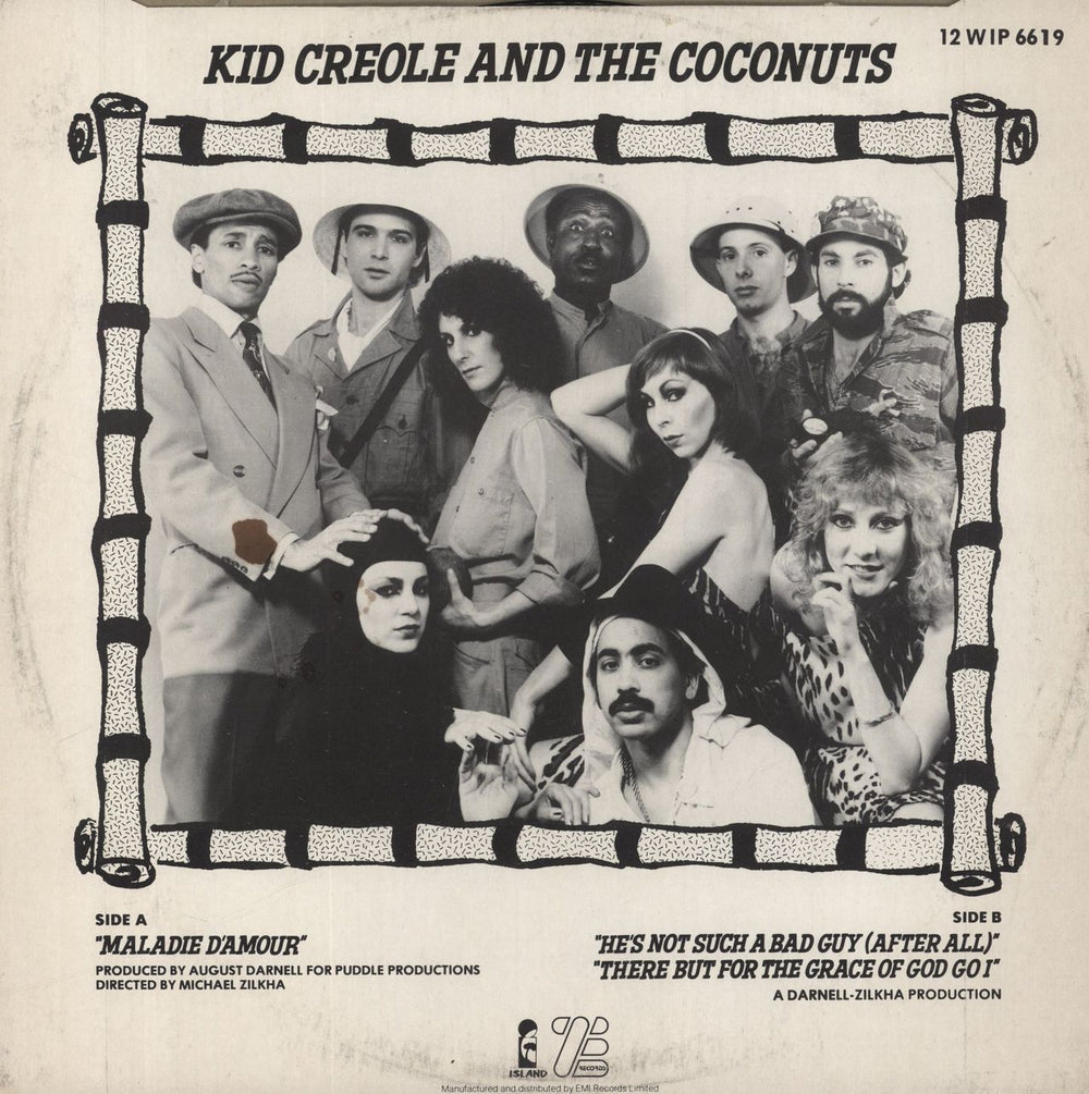 Kid Creole & The Coconuts Maladie D'Amour UK 12" vinyl single (12 inch record / Maxi-single)