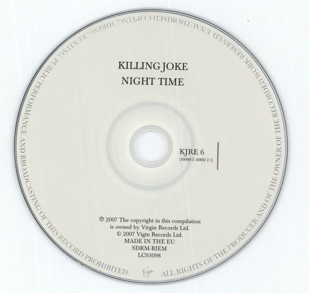 Killing Joke Night Time UK CD album (CDLP) KILCDNI423946