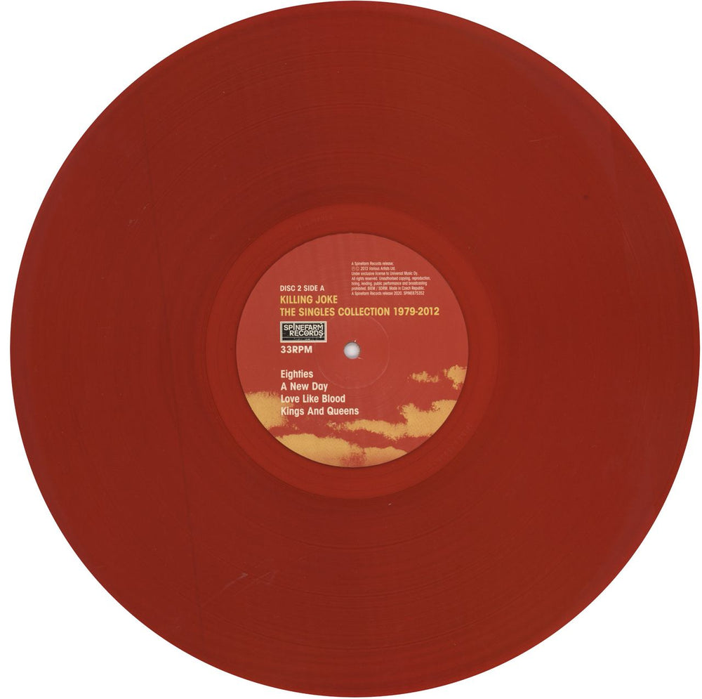 Killing Joke The Singles Collection: 1979 – 2012 - Coloured Vinyl UK 4-LP vinyl album record set 2020