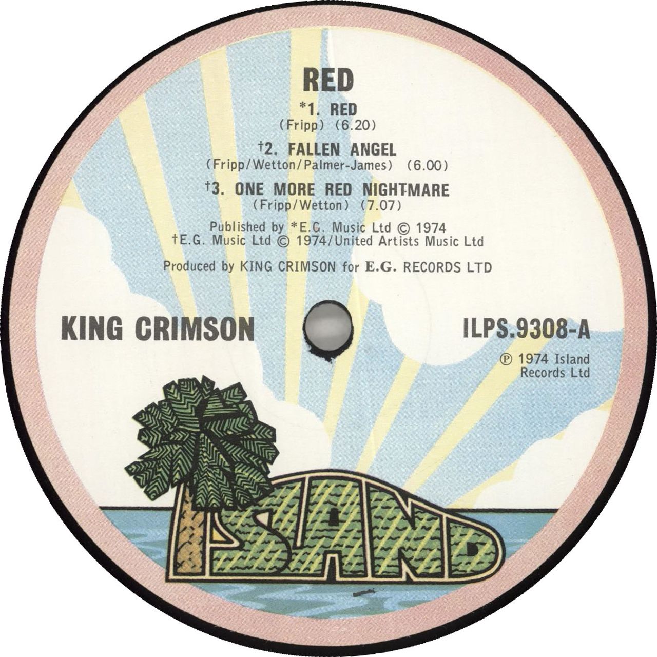 King Crimson Red - 1st UK Vinyl LP — RareVinyl.com