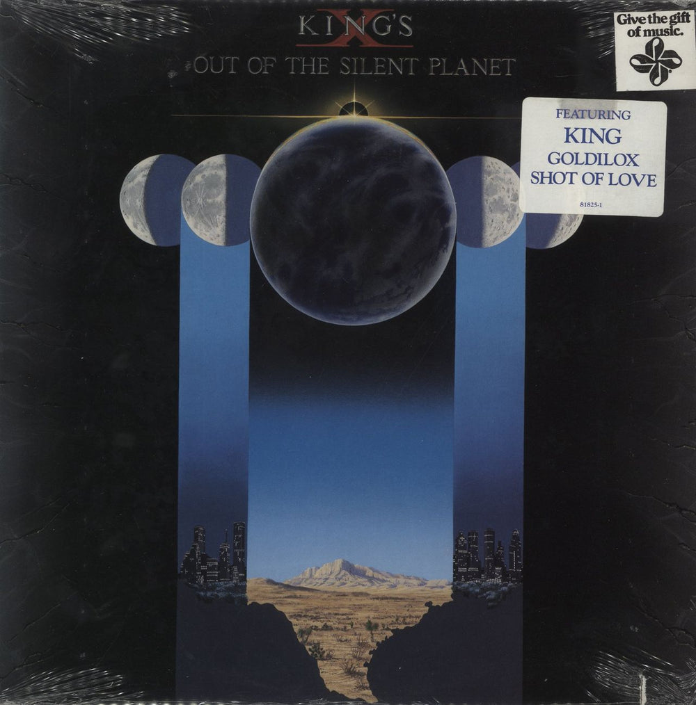 King's X Out Of The Silent Planet - 1st - stickered shrink US vinyl LP album (LP record) 81825-1