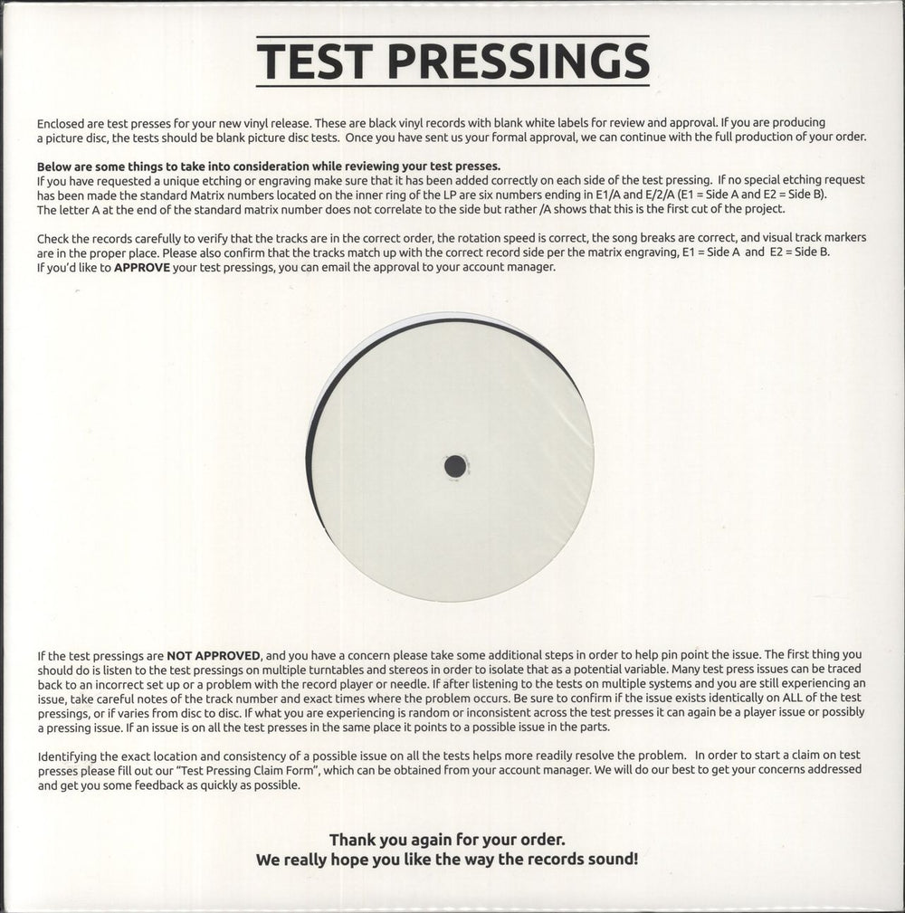 Kirsty MacColl Tropical Brainstorm - Test Pressing UK vinyl LP album (LP record)