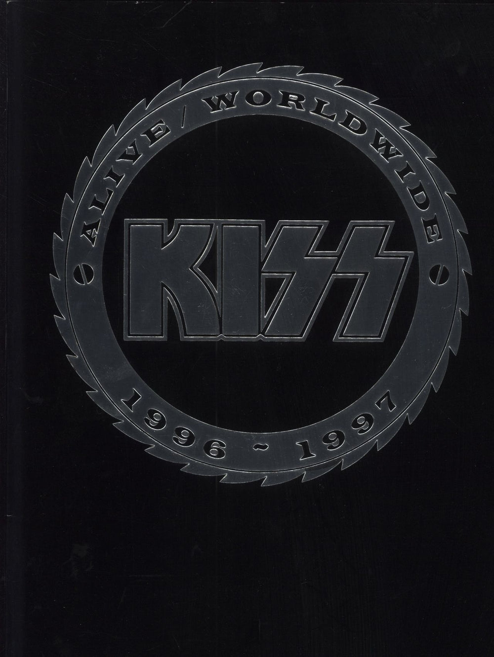 Kiss Alive Worldwide 1996-1997 - Black cover/silver logo US tour programme TOUR PROGRAMME