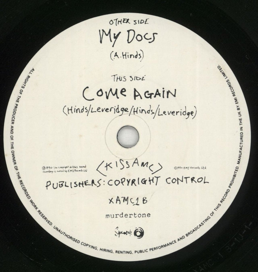 Kiss AMC My Docs UK 7" vinyl single (7 inch record / 45) KMC07MY865195