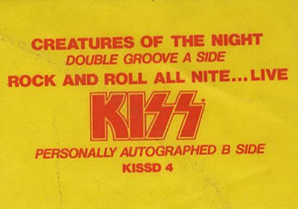 Kiss Creatures Of The Night - EX UK 12" vinyl single (12 inch record / Maxi-single) KIS12CR00896