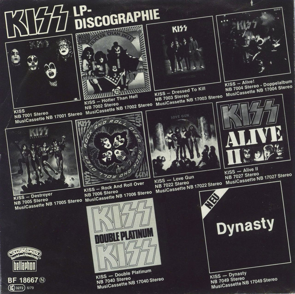 Kiss I Was Made For Loving You German 7" vinyl single (7 inch record / 45)