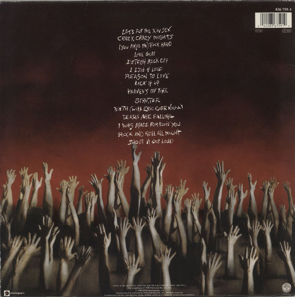 Kiss Smashes, Thrashes & Hits - VG UK vinyl LP album (LP record) 042283675919