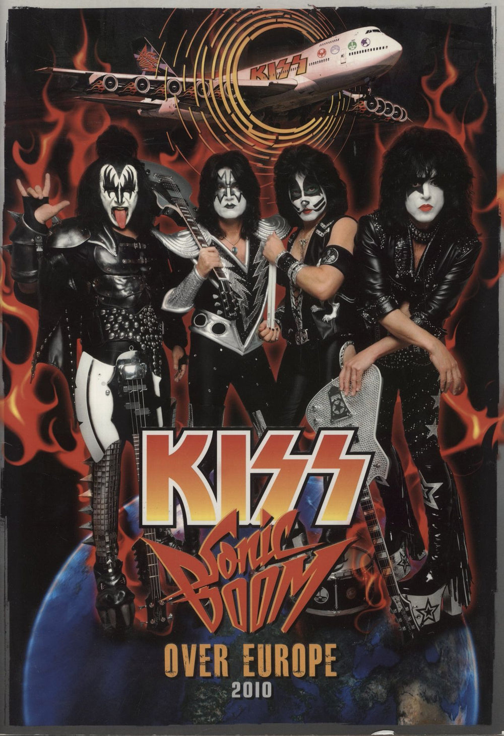 Kiss Sonic Boom Over Europe 2010 + Ticket Stub UK tour programme TOUR PROGRAMME