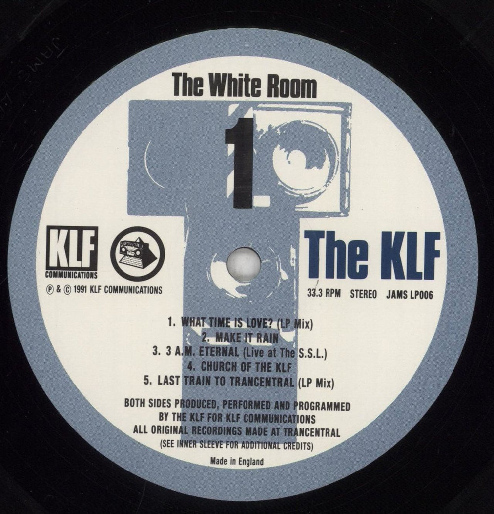 KLF The White Room - 1st - Hype Sticker UK vinyl LP album (LP record) KLFLPTH856124