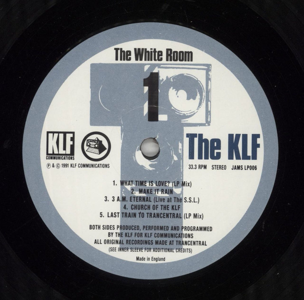KLF The White Room + Merchandise insert - EX UK vinyl LP album (LP record) KLFLPTH866451