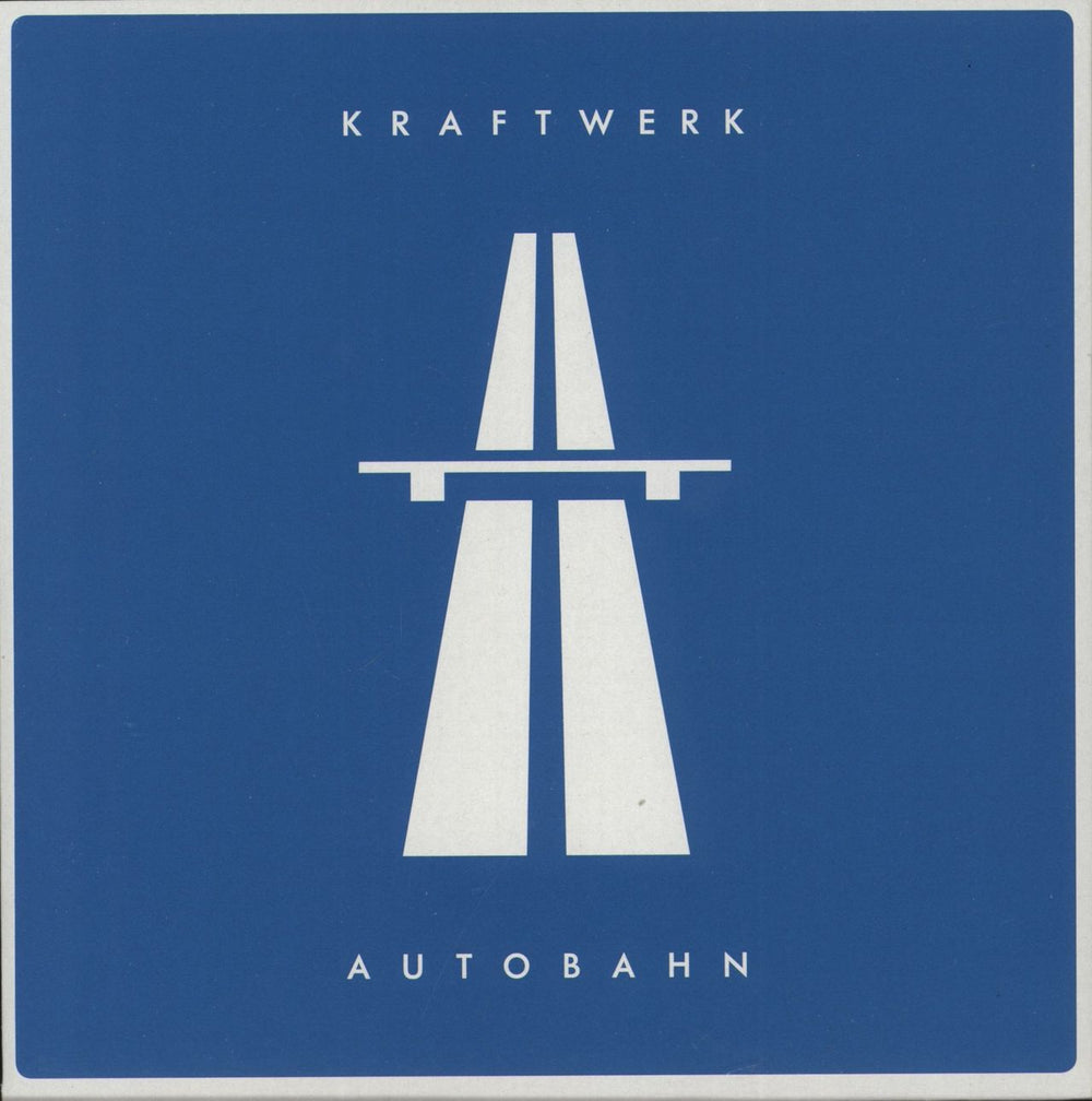 Kraftwerk Autobahn - Blue Vinyl 7" + MusikExpress Magazine German 7" vinyl single (7 inch record / 45)
