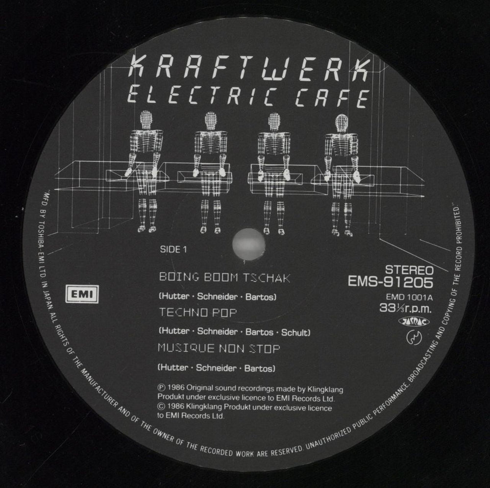 Kraftwerk Electric Cafe + obi - EX Japanese vinyl LP album (LP record) KRALPEL859000