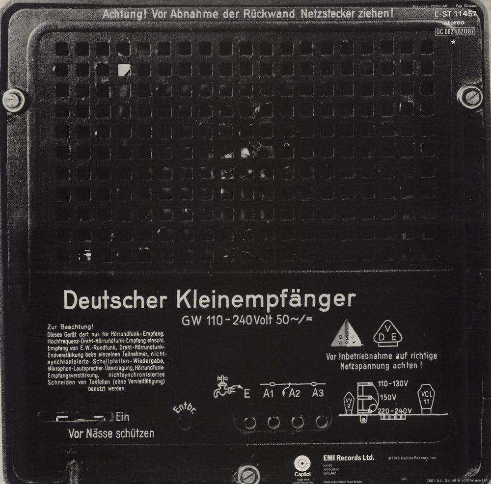 Kraftwerk Radio-Activity - Purple Label UK vinyl LP album (LP record)