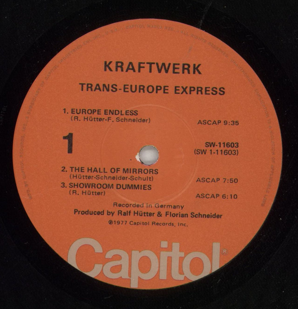 Kraftwerk Trans-Europe Express - VG US vinyl LP album (LP record) KRALPTR866827