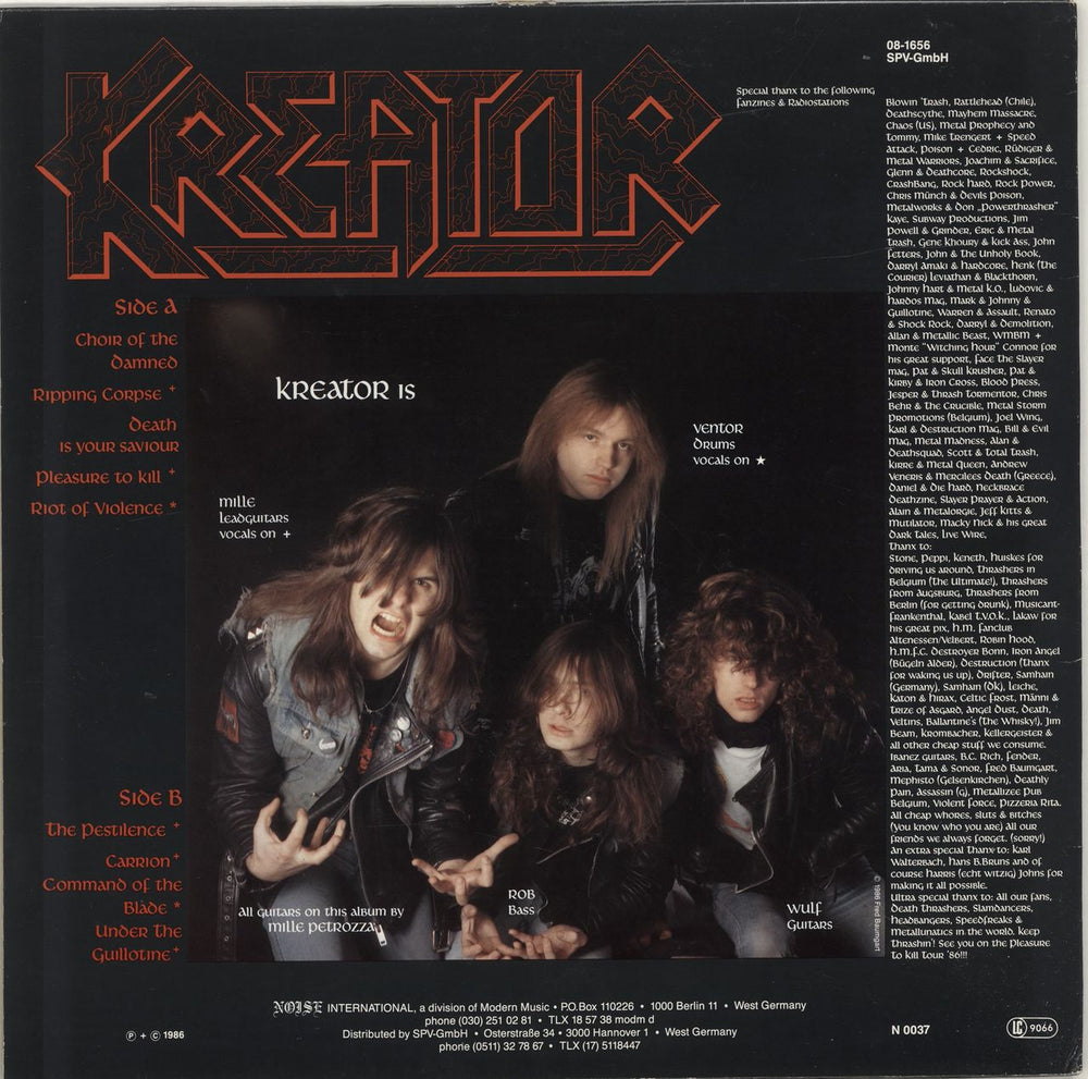 Kreator Pleasure To Kill - EX German vinyl LP album (LP record) KR6LPPL692127