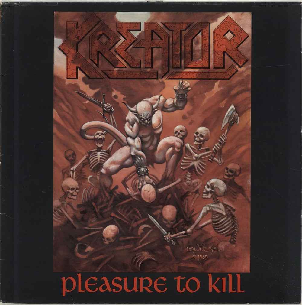 Kreator Pleasure To Kill - EX German vinyl LP album (LP record) N0037