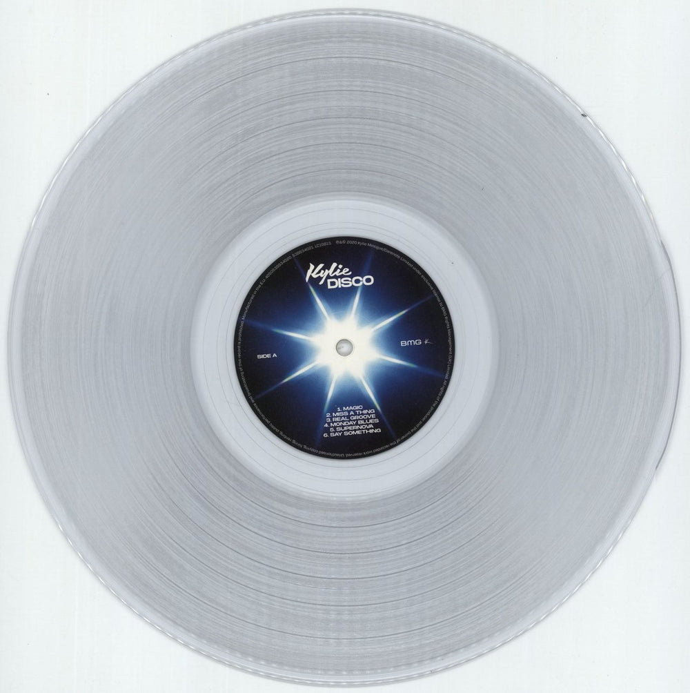 Kylie Minogue Disco - Clear Vinyl + Print UK vinyl LP album (LP record) KYLLPDI880854