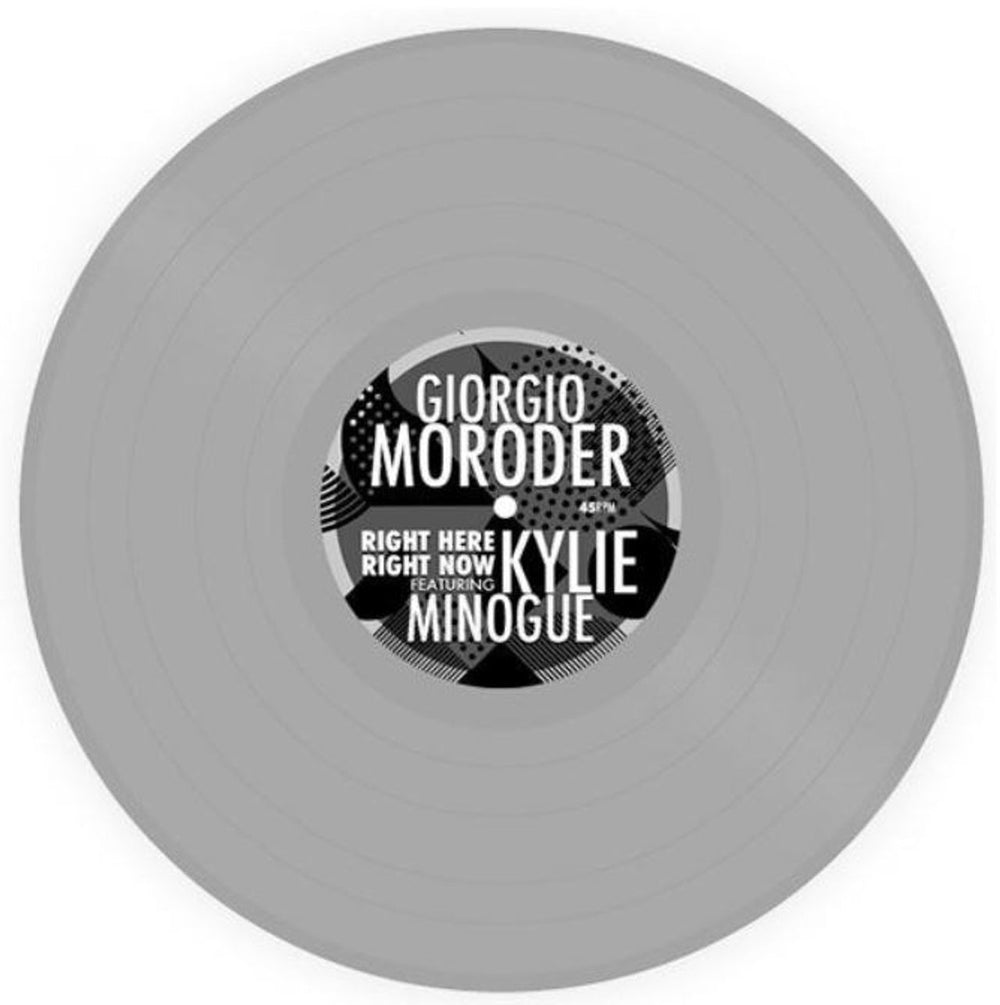 Kylie Minogue Right Here Right Now - Grey Vinyl - RSD 2020 UK 12" vinyl single (12 inch record / Maxi-single) GFYWAX003