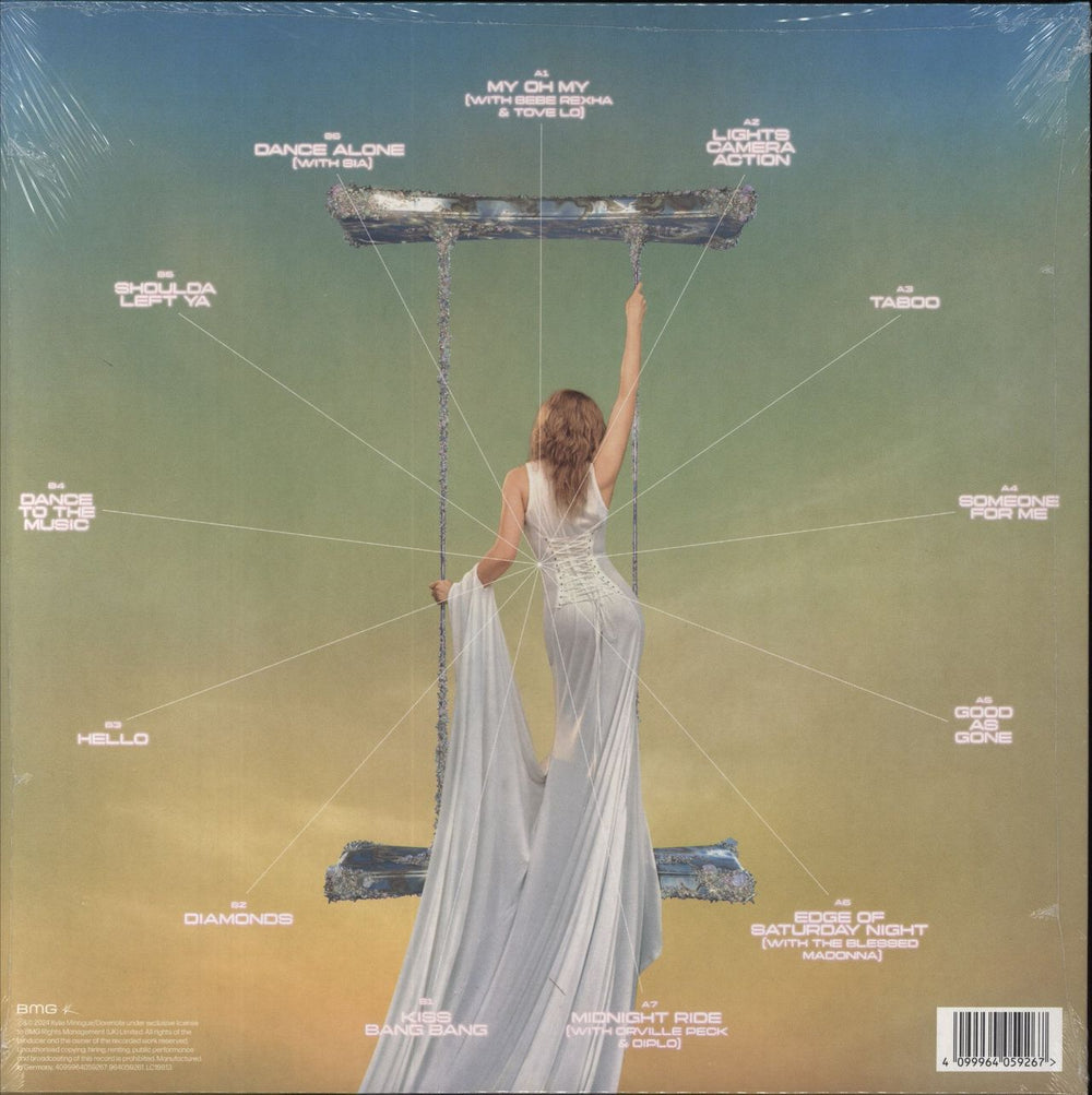 Kylie Minogue Tension II - Turquoise Vinyl + Autographed Print - Sealed UK vinyl LP album (LP record) 4099964059267