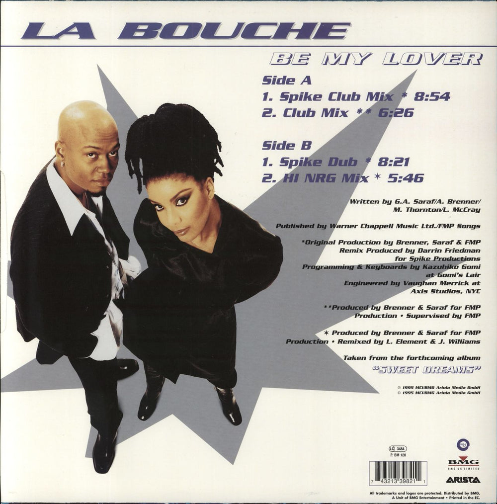 La Bouche Be My Lover UK 12" vinyl single (12 inch record / Maxi-single)