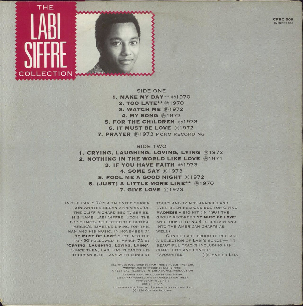 Labi Siffre The Collection UK vinyl LP album (LP record)