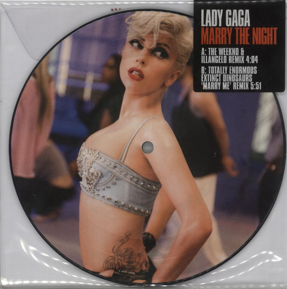 Lady Gaga Marry The Night UK 7" vinyl picture disc (7 inch picture disc single) 252789