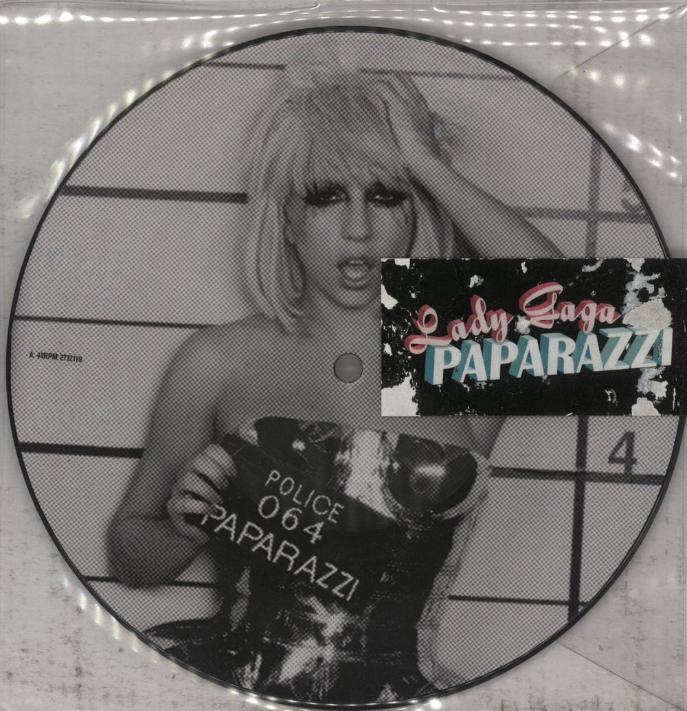 Lady Gaga Paparazzi UK 7" vinyl picture disc (7 inch picture disc single) 2712119
