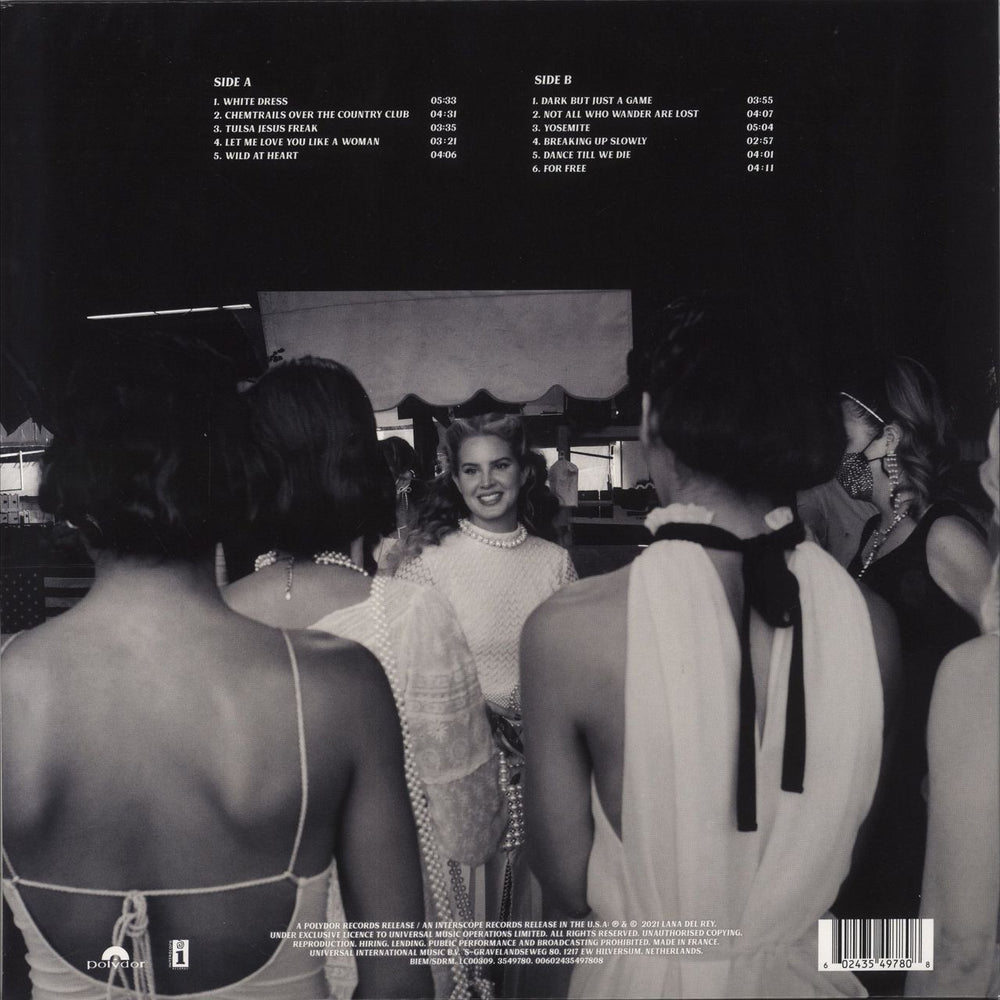 Lana Del Rey Chemtrails Over The Country Club UK vinyl LP album (LP record) 602435497808