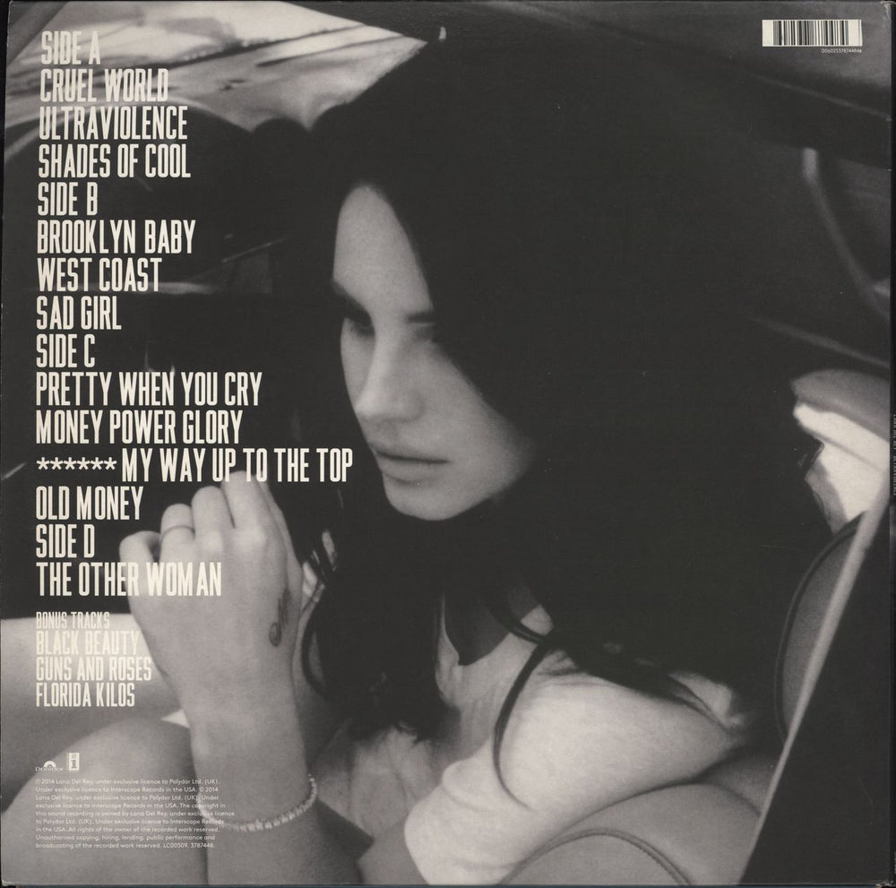 Lana Del Rey Ultraviolence - 180gm UK 2-LP vinyl record set (Double LP Album) 602537874484