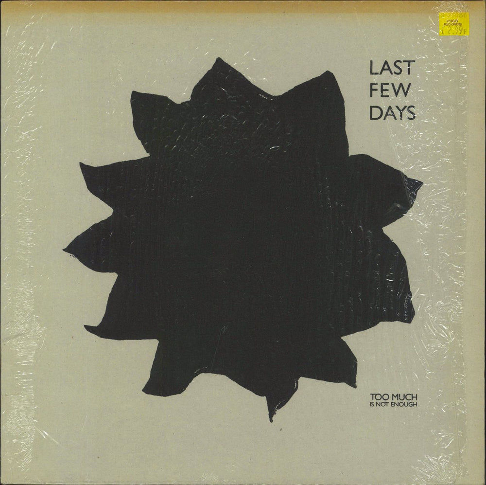 Last Few Days Too Much Is Not Enough UK vinyl LP album (LP record) T9:45