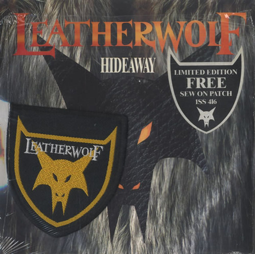 Leatherwolf Hideaway + Patch UK 7" vinyl single (7 inch record / 45) ISS416