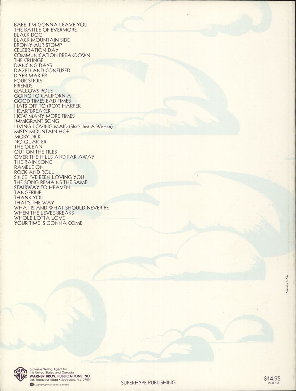 Led Zeppelin Complete US book