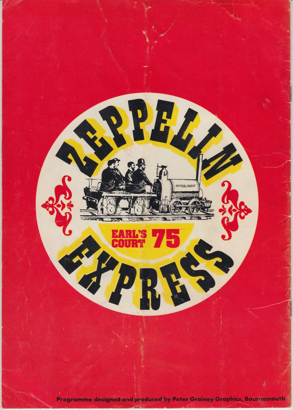 Led Zeppelin Earl's Court '75 - VG UK tour programme ZEPTREA400736
