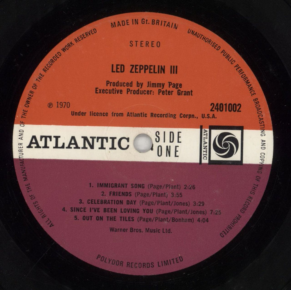 Led Zeppelin Led Zeppelin III - 1st - EX UK vinyl LP album (LP record) ZEPLPLE583204