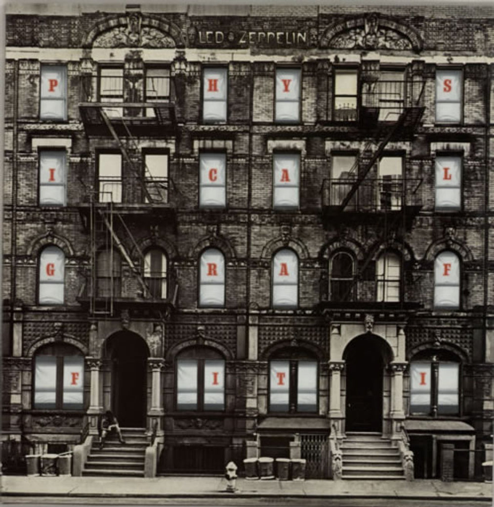 Led Zeppelin Physical Graffiti - 80s Misspellings German 2-LP vinyl record set (Double LP Album) SSK89400