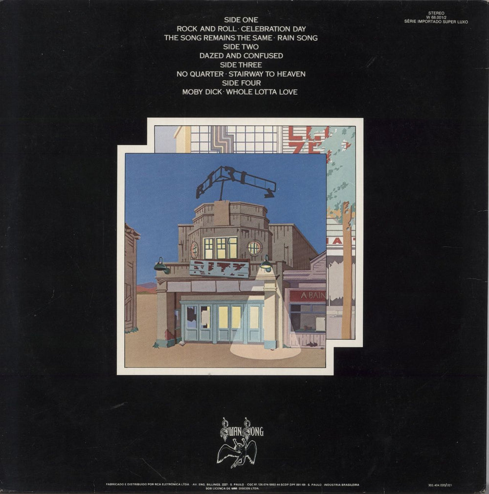 Led Zeppelin The Song Remains The Same German 2-LP vinyl record set (Double LP Album)